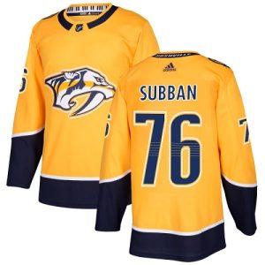 Herren Nashville Predators Eishockey Trikot P.K Subban #76 Authentic Gold Heim